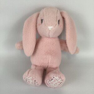 Stepping Stones Blossom Blush Pink Bunny Rabbit 11" Plush Stuffed Animal Toy